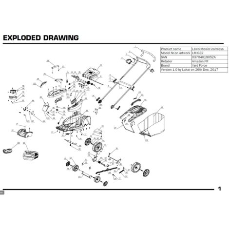 Bouton de désinstallation de la batterie - 1905006 pour LM G37-25