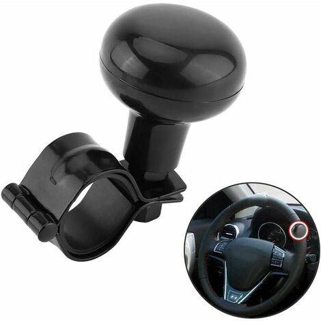 Bouton de direction Auto Unrsel Poignée de volant Bouton de direction Noir
