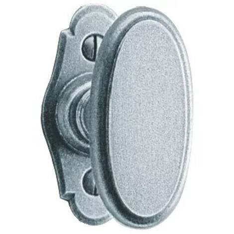 Bouton de fenêtre Corrèze : 70 x 35 mm - TORBEL - Acier époxy gris