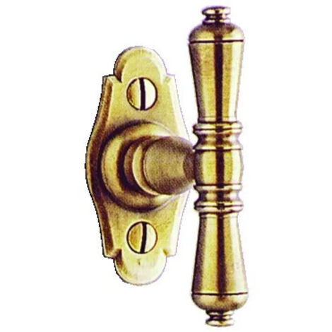 Bouton de fenêtre sur platine NEVERS laiton patiné - BOUVET