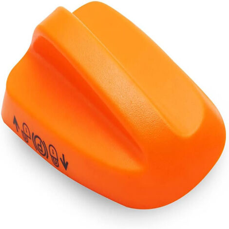 Bouton de frein de stationnement GX23146 compatible avec les tracteurs de pelouse John Deere D100, D105, D110, D120 et E100. Levier de frein à main en plastique noir. Pièce de rechange d'origine - Lot