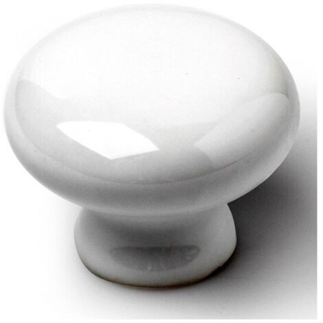 Bouton de meuble 35Mm Porcelaine Blanche Mt Rei 7-821.35.01