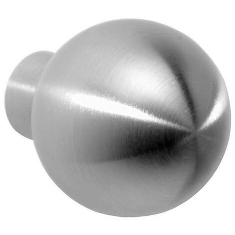 Bouton de meuble boule inox - DIDHEYA 35 Argent