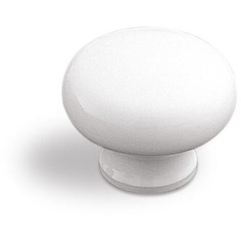Bouton de meuble champignon en résine BLANC - JOAN JOSE VERGES