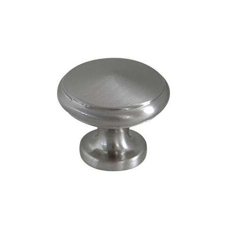 Bouton de Meuble Contemporain Zamak Brossé Diamètre 30mm B BEAUTY