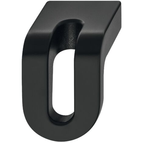 Bouton de meuble design moderne en alliage zingué 35x29mm Placard Tiroir Porte Poignée, finition noir mat