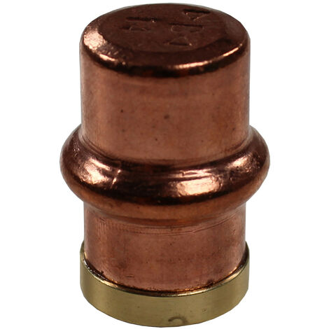 Bouton de meuble en cuivre et laiton "Rétro - Industriel" - Ø14 mm - Arcanaute