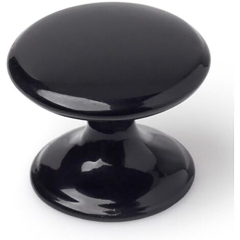 Bouton De Meuble, Modèle 756, En Zamak Finition Noire ø33 Mm
