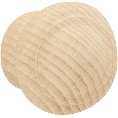Bouton De Meuble Régence Hêtre Bois H.30 X L.30 X P.25 Mm