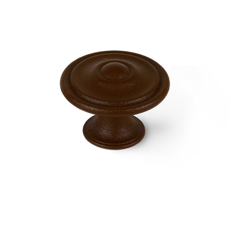 REI - Bouton de meuble Style classique Fabriqué en Zamac Fini brun chocolat Mesures 353526mm Système de fixation vissé Comprend des vis M4 2 unités