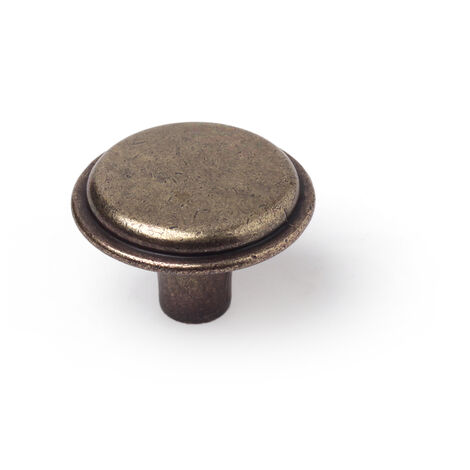 Bouton de meuble  Style classique  Fabriqué en Zamac  Finition cuir vieilli  Mesures 303021mm  Système de fixation vissé  Comprend des vis M4  4 unités - talla