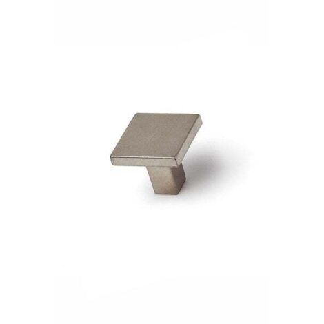 Bouton de meuble  Style contemporain  Fabriqué en Zamac  Fini chromé mat  Mesures 303028mm  Système de fixation vissé  Comprend des vis M4  4 unités - talla