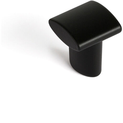 Bouton de meuble  Style contemporain  Fabriqué en Zamac  Finition noire mate  Mesures 202024mm  Système de fixation vissé  Comprend des vis M4  4 unités - talla