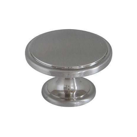 Bouton de Meuble Zamak Brossé B BEAUTY Diamètre 38mm