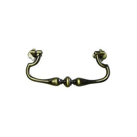 Bouton de Meuble Zamak Laiton Vernis B BEAUTY L118mm 96mm