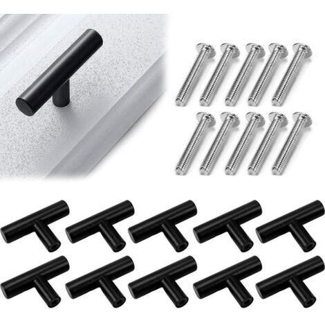 Bouton de Meuble,Poignée Meuble,Poignet de Porte Cuisine,Poignee de Meuble,Poignée de Portes pour Placards en Acier Inoxydable 1