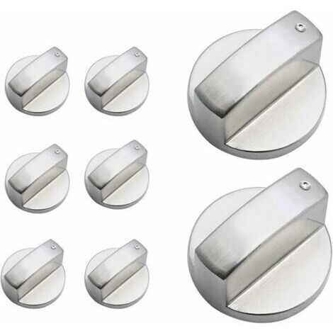 Bouton de Poêle,8Pièces Boutons Four Cuisinière Bouton de Gaz Cuisinière à Gaz Boutons Alliage de Zinc Cuisine Four Bouton Rotatif Universel Locks Four Interrupteur Surface de Cuisson Contro