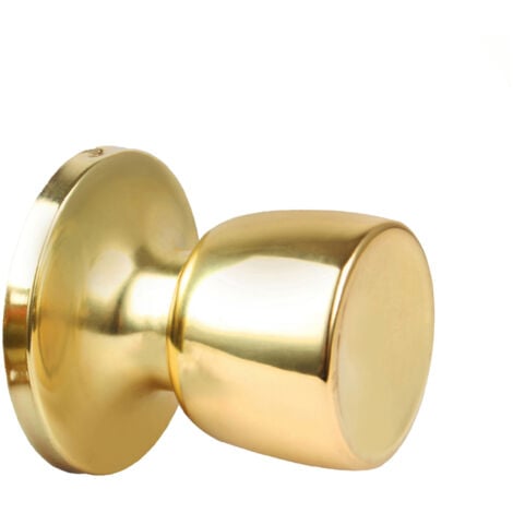 ALFA DYSER Bouton de poignée de porte à poignée tubulaire en laiton brillant