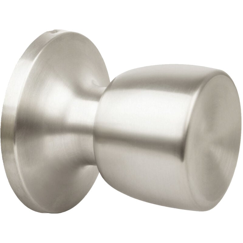 Bouton de poignée de porte tubulaire chromé mat
