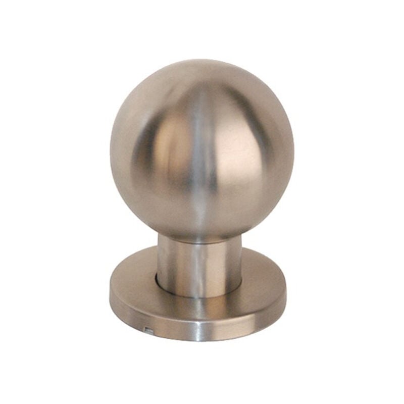 Bouton de porte fixe rond inox D65 - CADAP - 186-72S