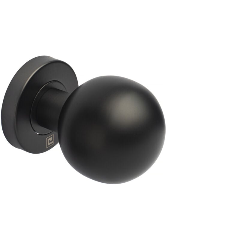 Heracles - Bouton de porte jade BP02 diamètre 55mm noir mat B-INOX-BP02N