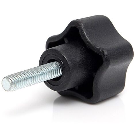 Bouton de serrage RS PRO M5 x 15 x 15mm Thermoplastique ( Prix pour Paquet de 10 )