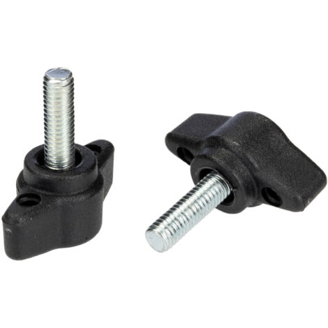 Bouton de serrage RS PRO M5 x 15 x 15mm Thermoplastique ( Prix pour Paquet de 10 )