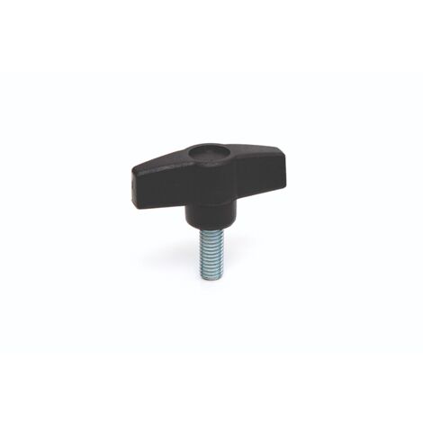 Bouton de serrage RS PRO M6 x 15 x 15mm Thermoplastique ( Prix pour Paquet de 10 )
