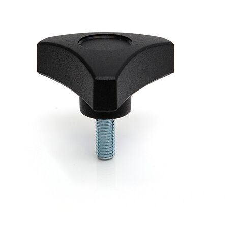 Bouton de serrage RS PRO M6 x 20 x 20mm Thermoplastique ( Prix pour Paquet de 10 )