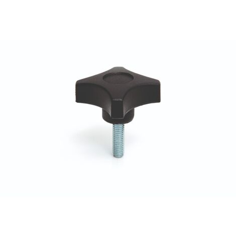 Bouton de serrage RS PRO M8 x 20 x 20mm Thermoplastique ( Prix pour Paquet de 10 )