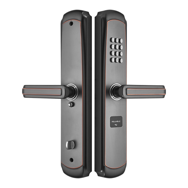 Andyou - Bouton de serrure de porte numérique mécanique Bouton sans clé Code Key (Couleur : Silver)