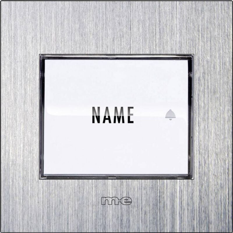 M-e Modern-electronics - Bouton de sonnette 1 foyer 41026 acier inoxydable 8-24 v AC/DC/1 a W624781