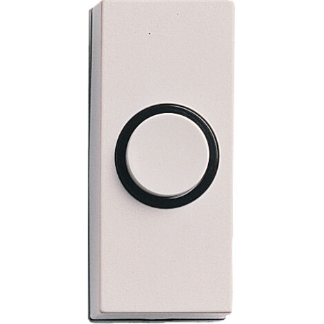 Bouton de sonnette filaire Honeywell SESAME D814 Blanc 55x24x18 mm