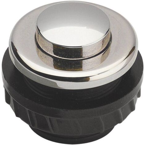 BOUTON DE SONNETTE SIMPLE GROTHE 62026 NICKEL 12 V/1,5 A