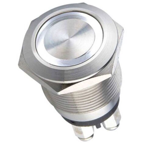 Bouton de sonnette simple Heidemann 70528 acier inoxydable 24 V/0,5 A
