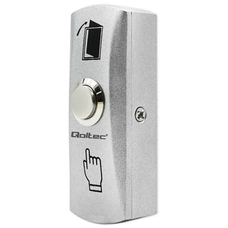 Bouton de sortie en métal Qoltec  Argent