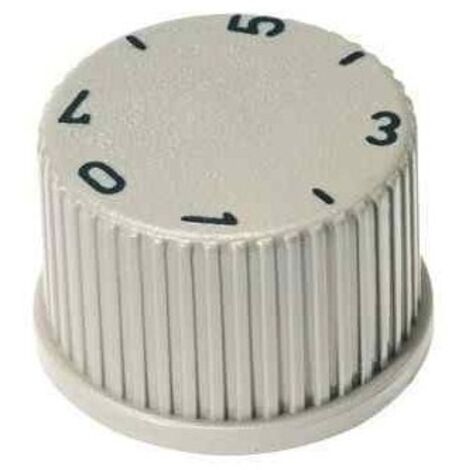 HAMKU Lot de 2 Boutons Universels 6mm pour Réfrigérateur & Congélateur – Boutons de Remplacement Thermostat en Plastique Blanc, Compatible avec Différents Modèles, Installation Facile