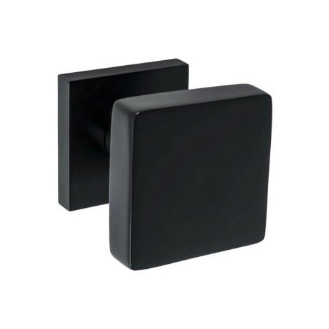 Bouton de tirage carré - grand cubic diamètre 70mm - aluminium noir - Noir
