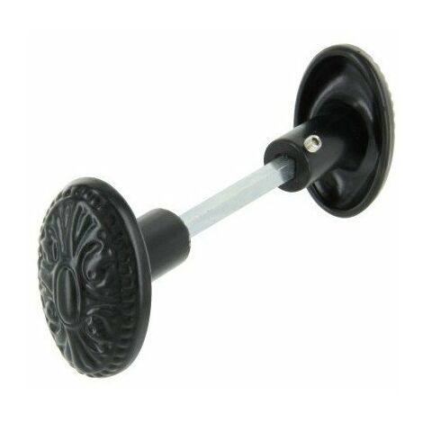 Bouton Double Aluminium Noir  6