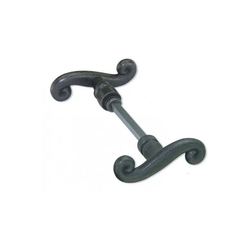 Dt 2000 - Bouton double Cévennes en fer gris.