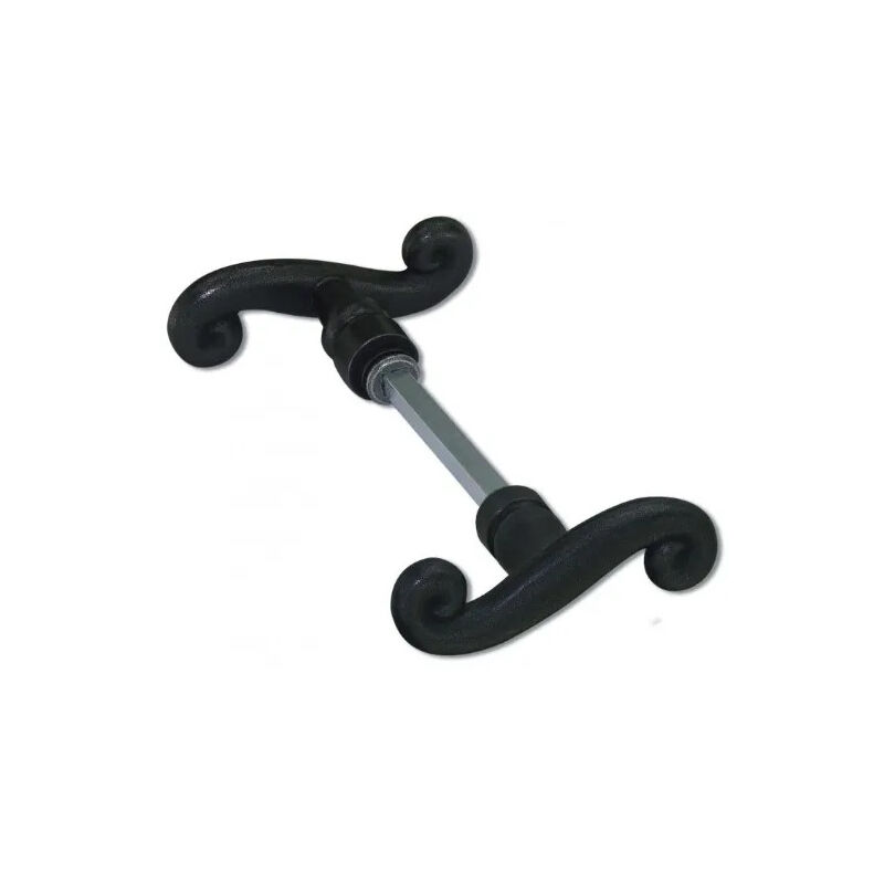 Dt 2000 - Bouton double Cévennes en fer noir.