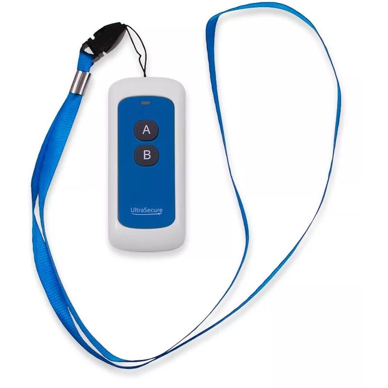 Ultra Secure - Bouton double déclencheur supplémentaire longue portée 900 mètres panique avec lanière (gamme DA600+)