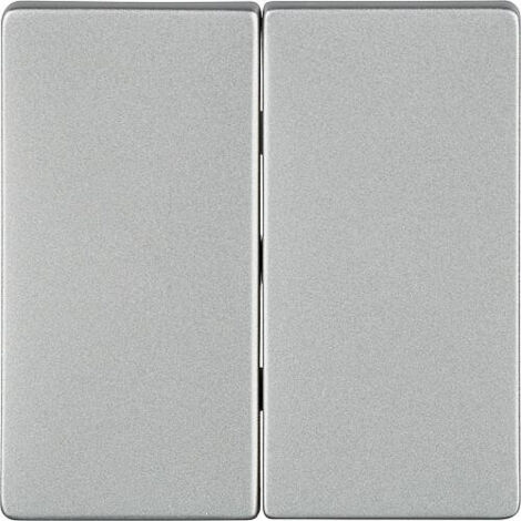 bouton double instabus EIB en aluminium métallisé Siemens Delta MIRO 5TG6245