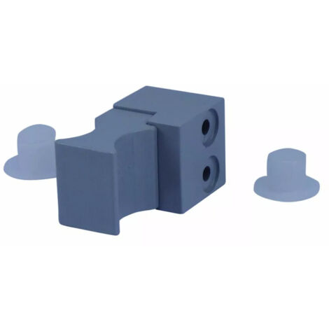Bouton Double Orné Noir Bouton De Porte Double Orné Noir Polybloc, Sortie 90°, Carré 6mm - Générique