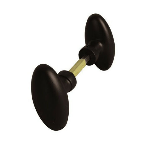 Bouton double ovoide 1172 - DUVAL - BILCOCQ                                                                Noir