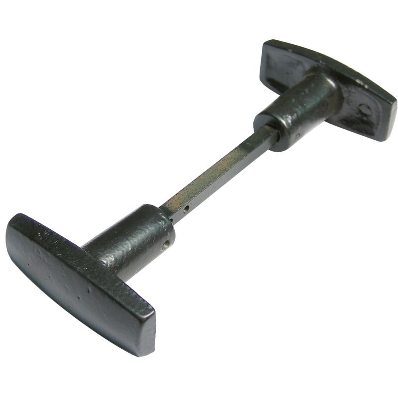 Jardinier Massard - Bouton double évidé en fonte peint noir J502171