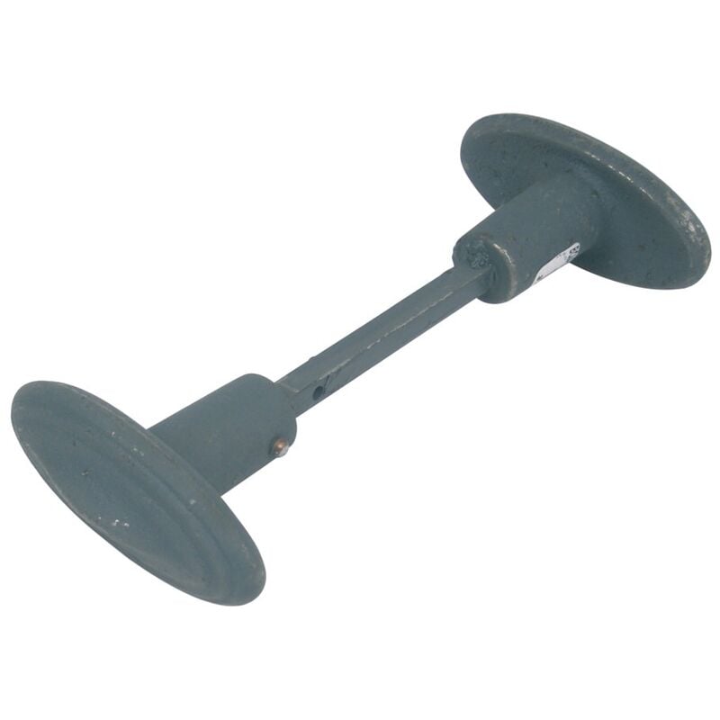 Bouton double 59/06 moderne tige 6 en fonte époxy gris - JARDINIER MASSARD - J575060