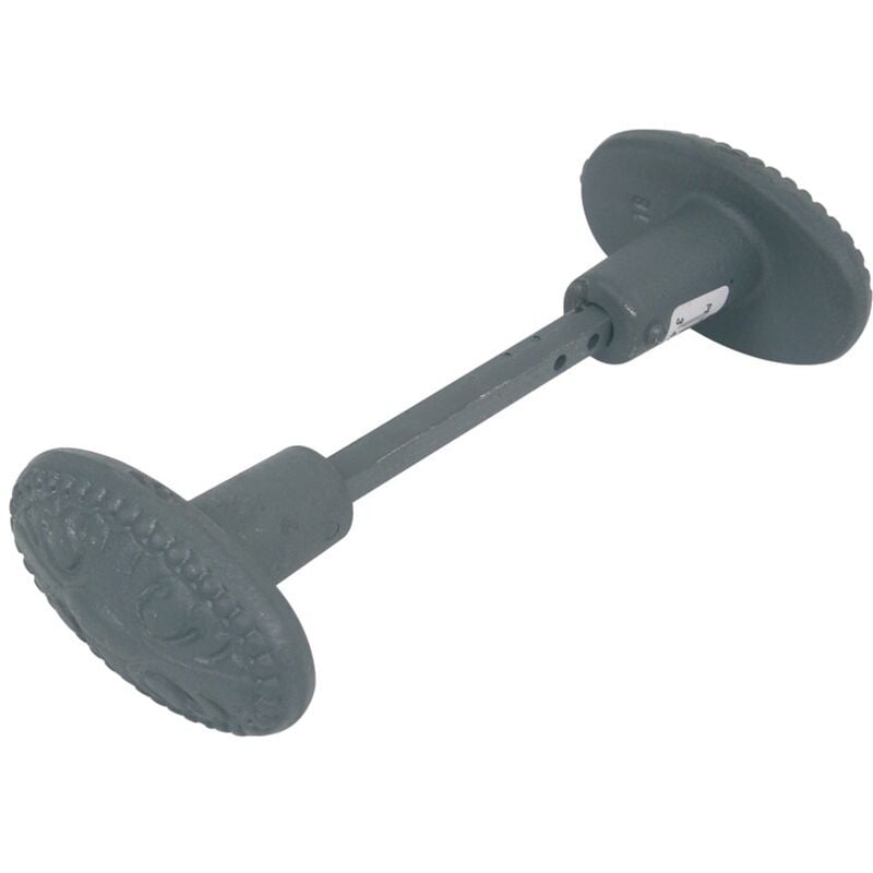 Jardinier Massard - Bouton double C6 orné en fonte peint appret gris J502182