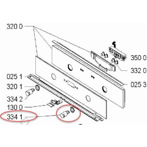 BOUTON DROIT POUR FOUR WHIRLPOOL - 481241279172