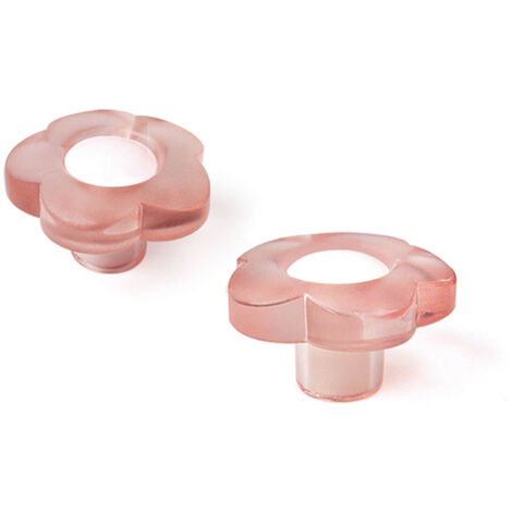 Bouton en plastique avec finition magenta, dimensions: 34x34x20mm Ø: 34mm - talla